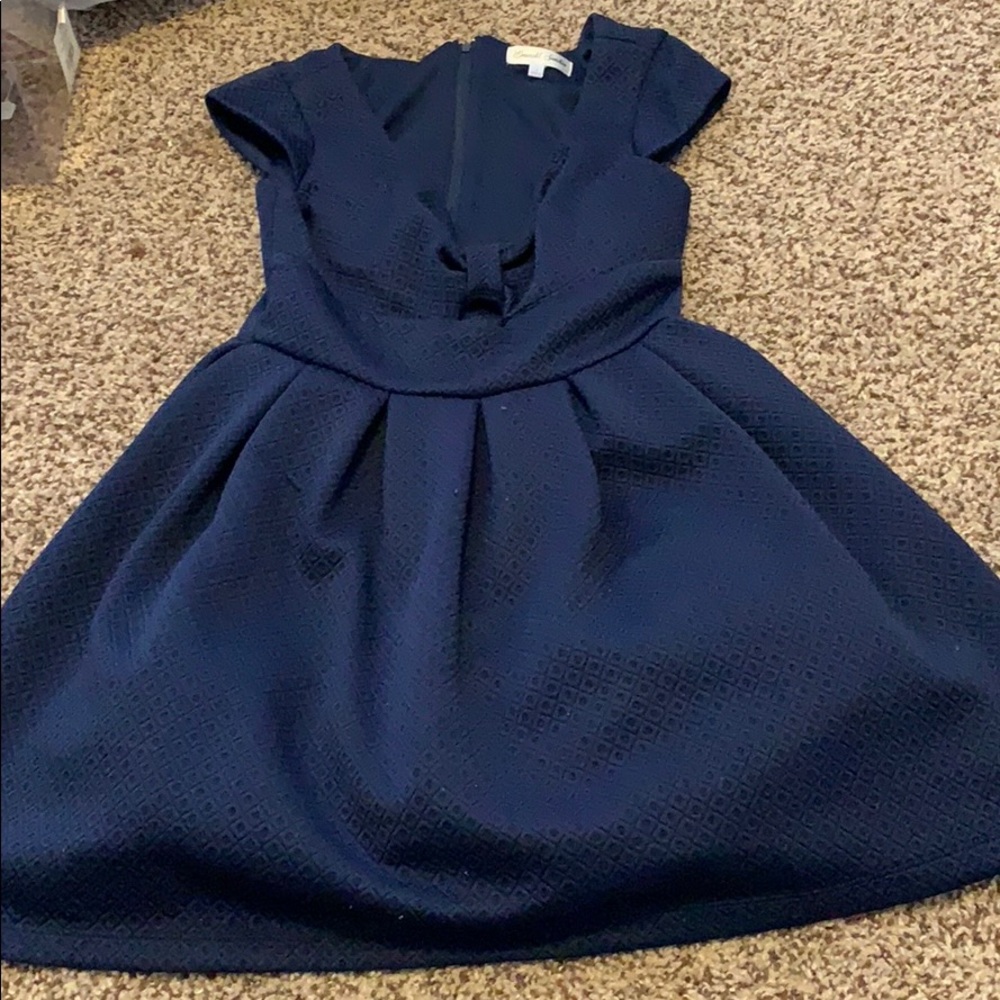 Navy blue dress worn once